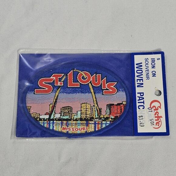 Other - Vintage 4" St. Louis Missouri Iron-on Woven Patch Badge